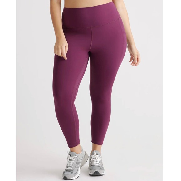 Quince Pants - Quince Plum Ultra-Form High-Rise Pocket Legging Size XS